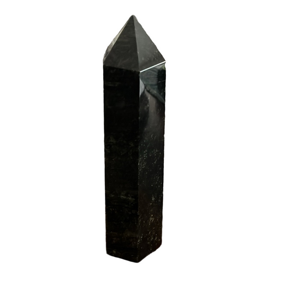 Other - Natural Black Obsidian Quartz "Stone of Strength" Obelisk Point ~ 551g ~ NWOT